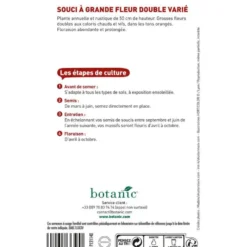 Graines de souci à grande fleur double varié botanic® - graines à semer
