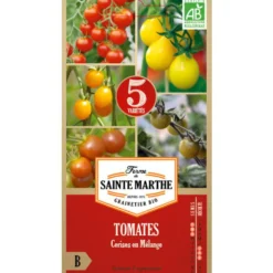 Graines de Tomates cerises en mélange bio Ferme de Sainte Marthe - 50 graines à semer