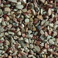 Graviers décoratifs de marbre blanc rouge 7 à 15 mm en sac de 10 kg