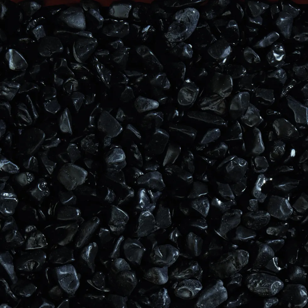 Graviers de marbre noir ébène de calibre 15 à 25 mm en sac de 20 kg