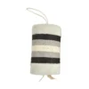 Griffoir cylindrique en corde gris avec plumes naturelles Bobby Griffoir Roll - 21 x 12 x 14 cm