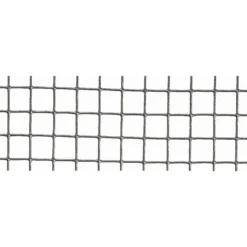 Grillage Fensanet Maille 0,64x0,64 cm Fer galvanisé Gris L2,5 m x H50 cm