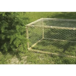 Grillage Galvanex maille hexagonale 2,5 cm Acier galvanisé Gris L10 m x H100 cm