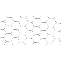 Grillage Galvanex maille hexagonale 1,9 cm Métal galvanisé Gris L5 m x H50 cm