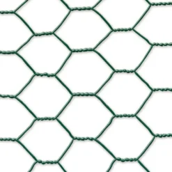 Grillage Galvanex maille hexagonale 1,9 cm Métal galvanisé Vert L5 m x H100 cm