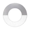 Grille et plaque chauffante pour barbecue Ø 58 cm