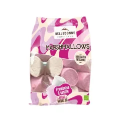 Guimauve marshmallows goût framboise vanille Belledonne - 150 g