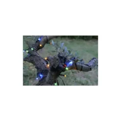 Guirlande lumineuse extérieure animée multicolore à LED solaire - 1,2 x 20 m