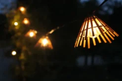 Guirlande Maloya bambou 10 LED coloris marron en bambou Watt & Home - 5 m