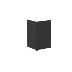 Habillage arrière angle meuble cuisine noir Le Marquier - L 55 x P 55 x H 89 cm