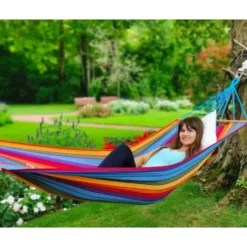 Hamac coloris multicolore en polypropylène Jobek Hamac Kolor - 300 x 100 cm