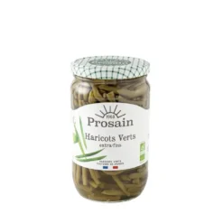 Haricots verts extra fins bio en bocal de 660 g