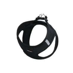Harnais pour chat noir soft avec laisse assortie Wouapy