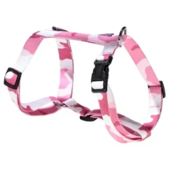 Harnais rose camouflage Bobby taille XS