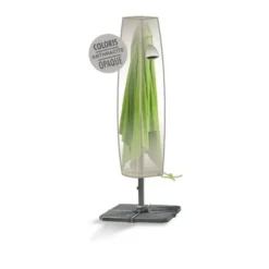 Housse parasol droit jusqu'à Ø 4 m de coloris anthracite en polyester
