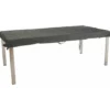 Housse pour plateau rectangulaire coloris gris en coton polyester - 200 x 100 cm