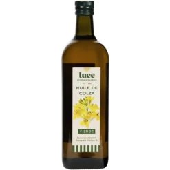 Huile de colza vierge bio en bouteille de verre Luce - 1 L