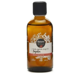 Huile végétale vierge bio Jojoba Nature & Vous certifiée COSMOS ORGANIC par Cosmécert selon le référentiel COSMOS - 100 ml