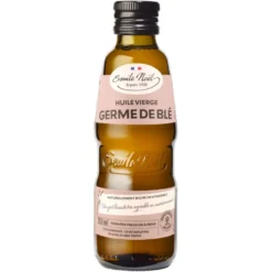 Huile vierge de germe de blé bio en bouteille de 250 ml