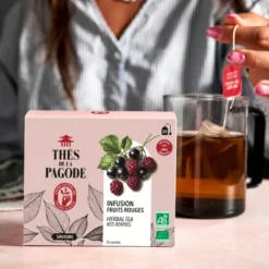 Infusion bio aux fruits rouges Thés de la Pagode - 20 infusettes