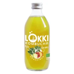 Infusion Kombucha maté aux agrumes bio Lokki – 33 cl