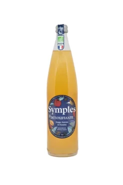 Infusion pétillante bio "détoxifiante" en bouteille Symples - 75 cl