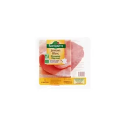 Jambon supérieur blanc 3 tranches Bonneterre - 120 g