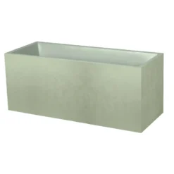 Jardinière en plastique coloris vert amande Poetic Basalt 98 L - 99,5 x 39,5 x 43,5 cm