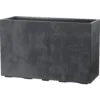 Jardinière haute pour extérieur avec roulettes coloris gris - 98 x 37 x 62 cm