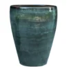 Jarre en grès émaillé vert Amande Decolines Littoral - Ø 38 x H 43 cm