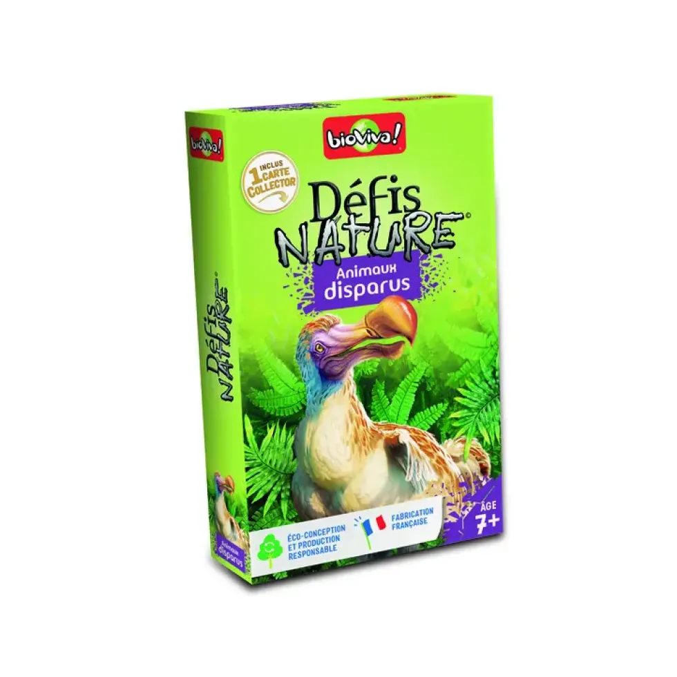 Jeu de cartes Bioviva Animaux disparus