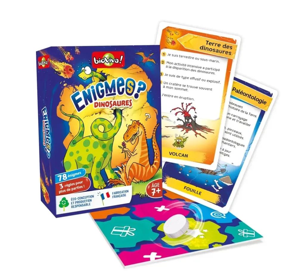 Jeu de cartes Bioviva Énigmes Dinosaures