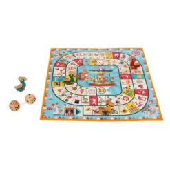 Jeu de l’oie carrousel bleu Juratoys