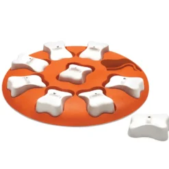 Jeu d'intelligence pour chien coloris orange Nina Ottosson Smart niveau 1 - 28 x 4 cm