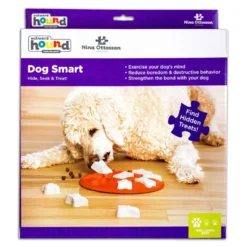 Jeu d'intelligence pour chien coloris orange Nina Ottosson Smart niveau 1 - 28 x 4 cm
