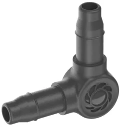 Jonction en L 3/16 Easy & Flexible coloris noir boîte de 20 Gardena - 4,6 mm