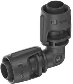 Jonction en L 1/2 Quick & Easy coloris noir boîte de 5 Gardena - 13 mm