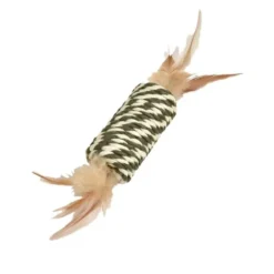 Jouet à griffer pour chat coloris vert Bobby Tube - 8 x 3,5 cm