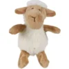 Jouet pour chat coloris blanc peluche mouton avec catnip Trixie - 10 cm