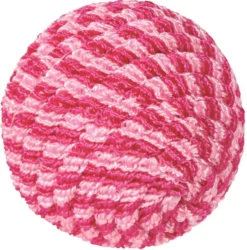 Jouet pour chat en plastique nylon coloris rose balle Trixie - Ø 4,5 cm