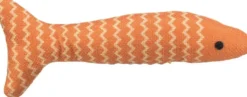 Jouet pour chat en tissu coloris multicolore poisson avec catnip Trixie - 20 cm