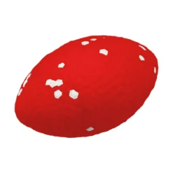 Jouet pour chien ballon de rugby rouge Bubimex Ultra Strong - 10 x 6 cm