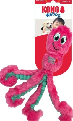 Jouet pour chien wubba octopus coloris multicolore Kong - taille M