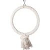 Jouet pour perroquet coloris crème en coton Flamingo Hakan brosse anneau naturel – Taille XL