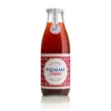 Jus de pomme fraise bio. La bouteille de 75 cl