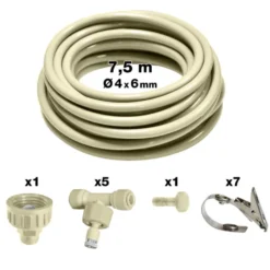 Kit de brumisation portable blanc Jardibric – 7,5 m