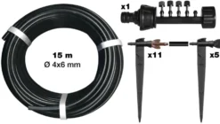 Kit pour carré potager botanic® - Arrosage goutte à goutte