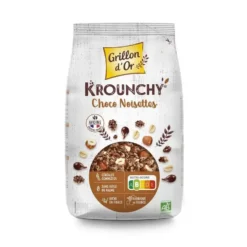 Krounchy bio chocolat noisette Grillon d'or Sachet -1 kg