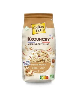 Krounchy noisette protéine bio Grillon d'or - 500 g