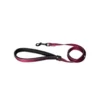 Laisse chien nylon 25 mm / 100 cm bordeaux soie